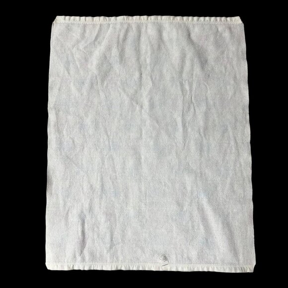 Vintage Pastel Bunny Baby Blanket Pink Blue Gender Neutral 1990s USA Retro - Picture 3 of 9